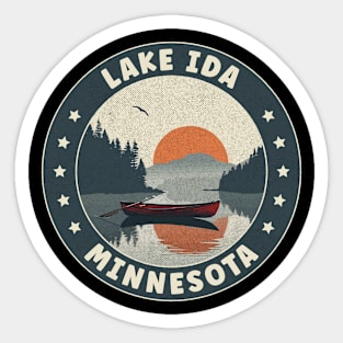 Lake Ida Minnesota Sunset Sticker